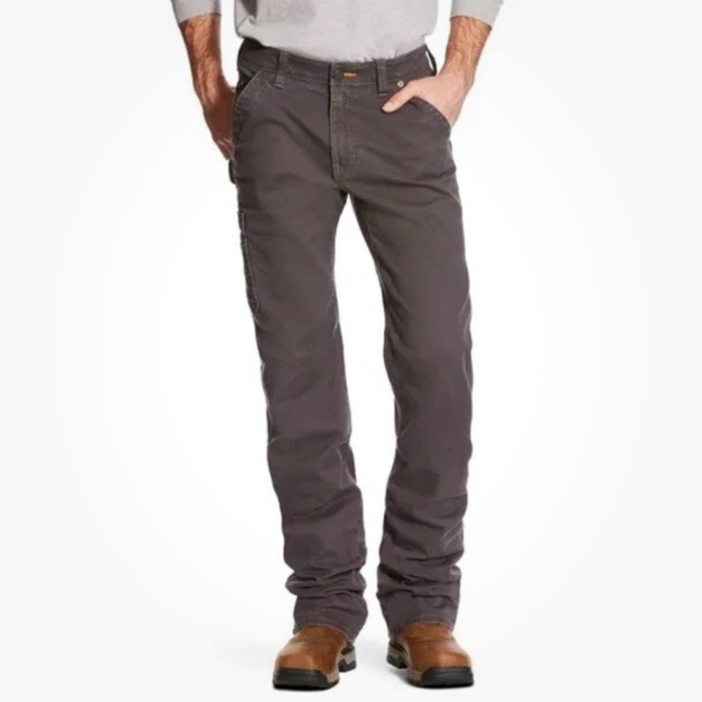 Ariat‎ Rebar M4 Relaxed Boot Gray Pants Men’s 40 X 32